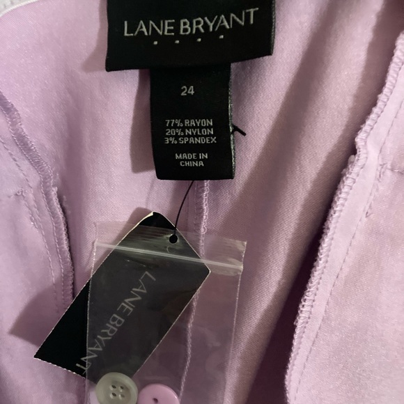Lilac colored Lane Bryant Ankle Pants Plus size - Picture 9 of 11
